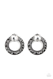 Smoldering Scintillation - Black Post Earring