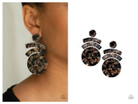 In the Haute Seat - Brown Post Earring