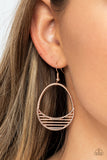 Segmented Shimmer - Rose Gold Earring