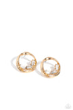 Imperfect Illumination - Gold Post Earring