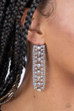 Starry Streamers - White Post Earring