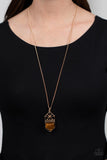 Trailblazing Talisman - Brown Necklace