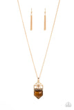 Trailblazing Talisman - Brown Necklace