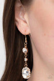 Glass Slipper Sparkle - Gold Earring