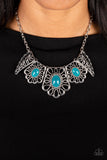 Glimmering Groves - Blue Necklace