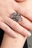 Flirtatiously Flowering - White Ring