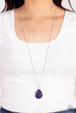Shimmering Seafloors - Purple Necklace