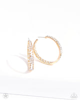 GLITZY By Association - Gold Blockbuster Earring