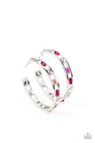 The Gem Fairy - Pink Hoop Earring