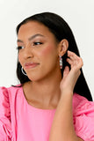 The Gem Fairy - Pink Hoop Earring