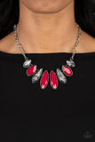 Crystallized Couture - Red Necklace
