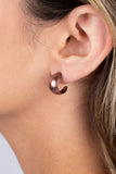 Burnished Beauty - Copper Hoop Earring