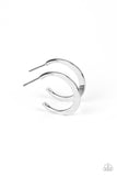 Runway Ready - Silver Hoop Earring
