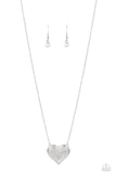 Spellbinding Sweetheart - White Necklace