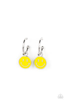 Subtle Smile - Yellow Hoop Earring