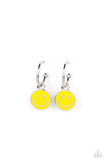 Subtle Smile - Yellow Hoop Earring