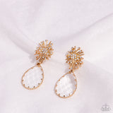 Stellar Shooting Star - Gold Post Earring