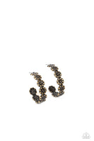 Floral Fad - Brass Hoop Earring