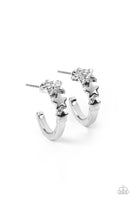 Starfish Showpiece - White Hoop Earring