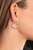 Burnished Beau - Silver Hoop Earring