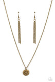 Stamped Sentiment - Brass Necklace