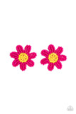 Sensational Seeds - Pink Post Earring
