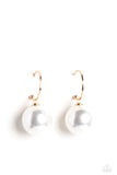 PEARL of My Eye - Gold Hoop Earring