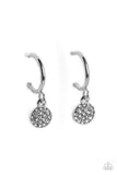 Bodacious Ballroom - White Hoop Earring