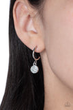 Bodacious Ballroom - White Hoop Earring