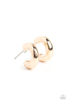 Catwalk Curls - Gold Hoop Earring