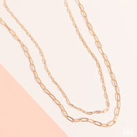 Polished Paperclips - Gold Choker