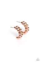 Bubbling Beauty - Copper Hoop Earring