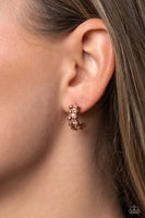 Bubbling Beauty - Copper Hoop Earring