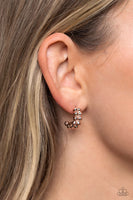 Bubbling Beauty - Rose Gold Hoop Earring