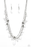 Flirty Flood - White Necklace