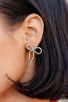 Deluxe Duet - White Post Earring