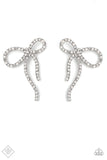 Deluxe Duet - White Post Earring