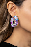 Fairy Fantasia - Purple Hoop Earring
