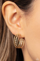 Dotted Darling - Gold Hoop Earring