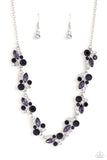 Swimming in Sparkles - Purple Necklace