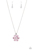 Fancy Flower Girl - Pink Necklace