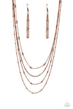 Studded Shimmer - Copper Necklace