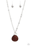 I Put A SHELL On You - Brown Necklace