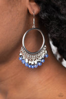 Fringe Fanfare - Blue Earring