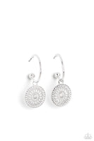 Mandala Maiden - Silver Hoop Earring