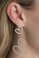 Doting Duo - White Post Earring