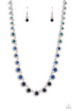 Kaleidoscope Charm - Blue Necklace