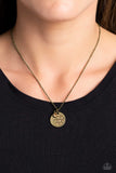 Dandelion Delight - Brass Necklace