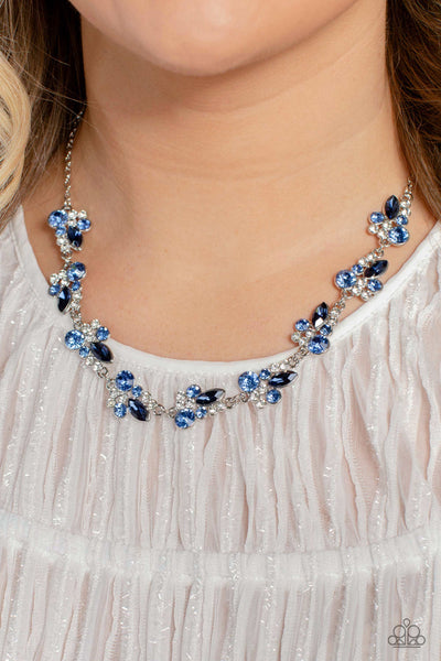 Swimming in Sparkles - Blue Necklace