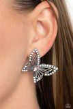 Wispy Wings - Pink Post Earring